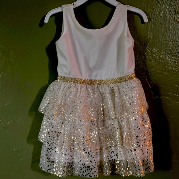 The Children's Place Other - Cream and Gold dress